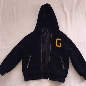 Faux Fur Zip-up Hoodie